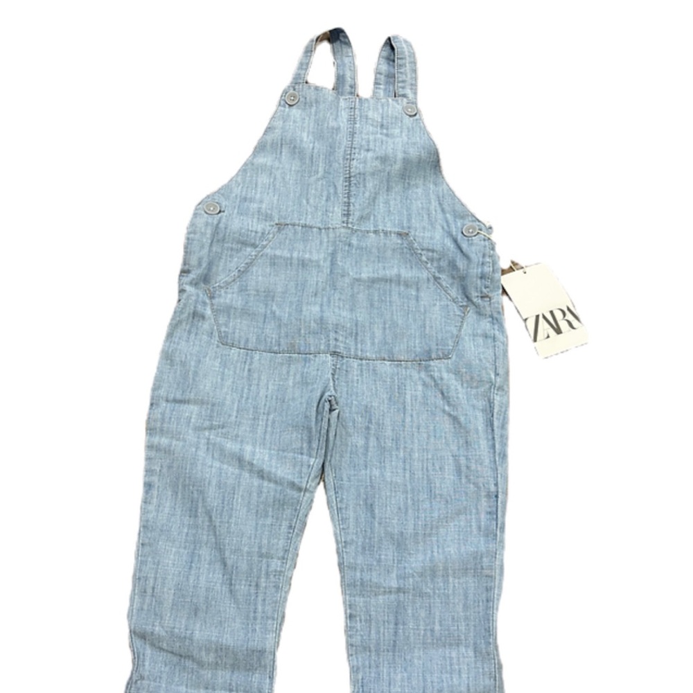 ZARA Light Blue Denim Overalls